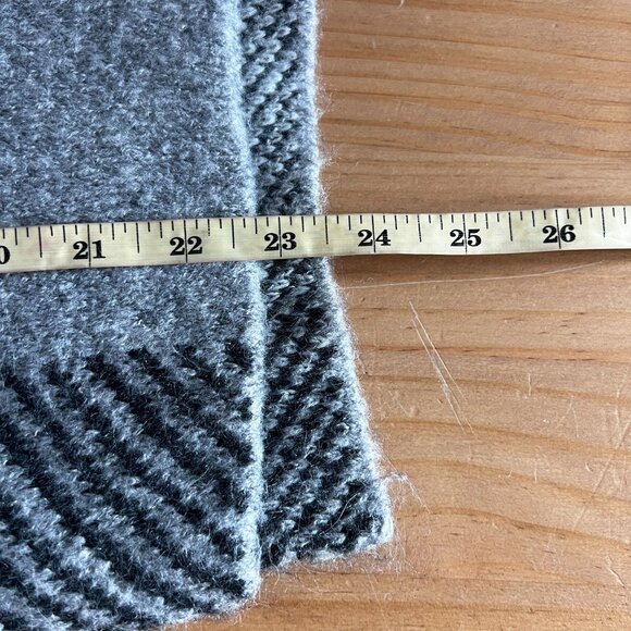 DKNY Womens Turtleneck Plaid Sweater Pull Over SMALL Black White Metallic - Picture 10 of 10